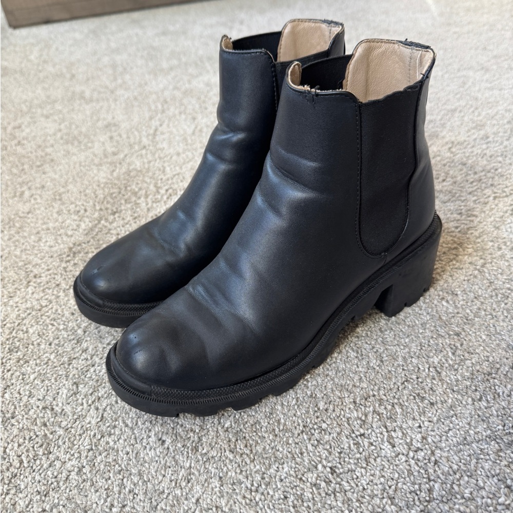Steve Madden Black Ankle Booties